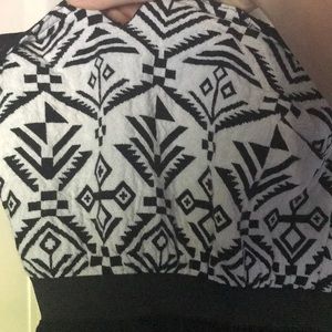 Simple black & white maxi dress